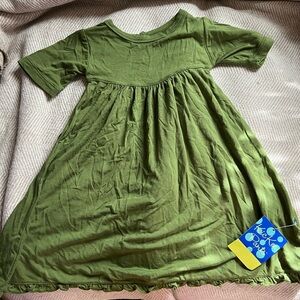 KICKEE PANTS DRESS moss 18-24mos NWT PRD-KPD110-M1 green